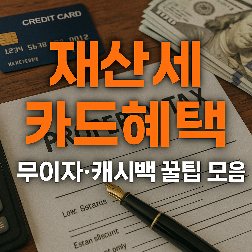 재산세 카드혜택 총정리