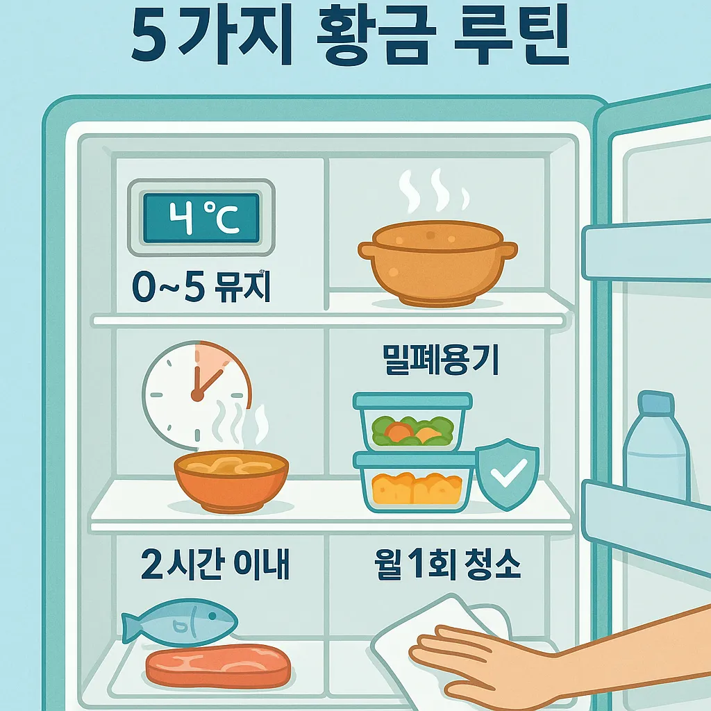 여름철 냉장 보관, 안전을 지키는 5가지 황금 루틴