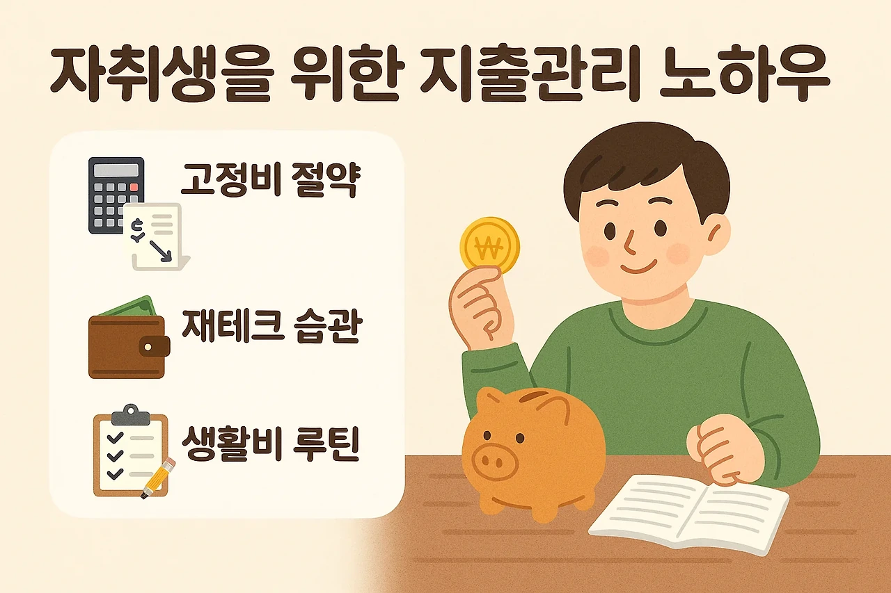 자취생을 위한 지출관리 노하우 (고정비절약, 재테크습관, 생활비 루틴)
