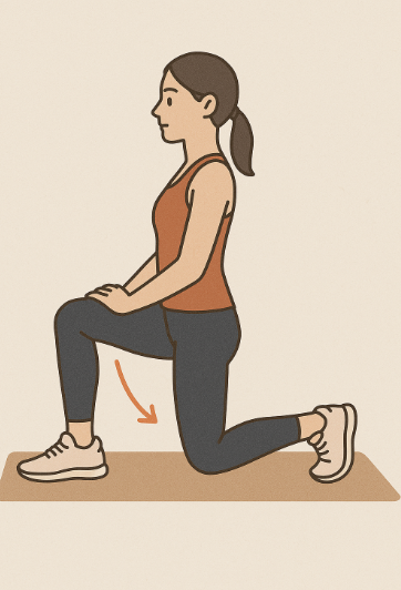 무릎관절 슬로우 런지