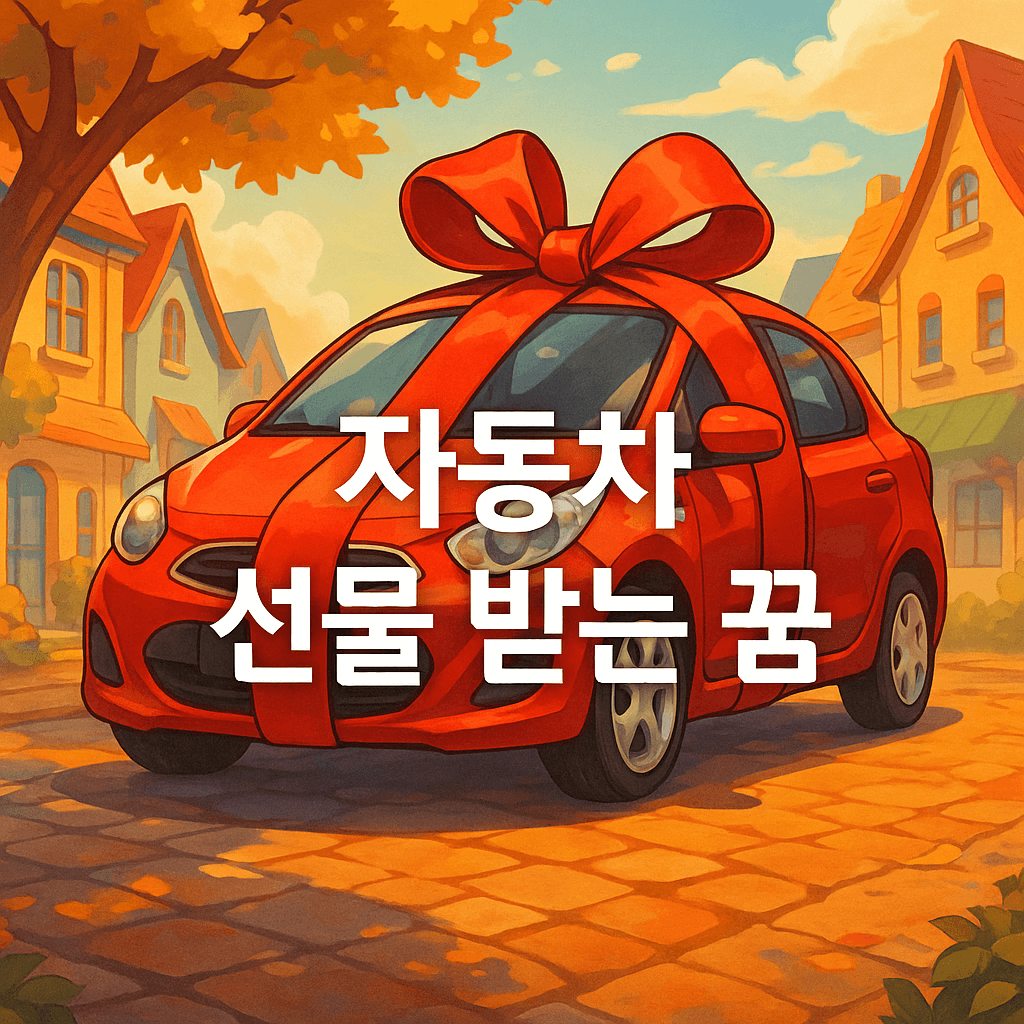 자동차 선물 받는 꿈