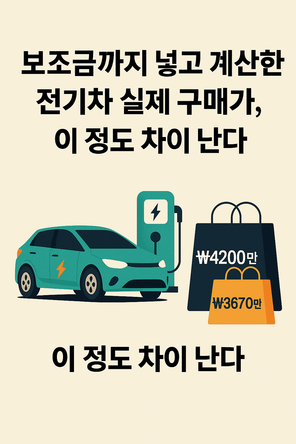 보조금까지 넣고 계산한 전기차 실제 구매가, 이정도 차이 난다
