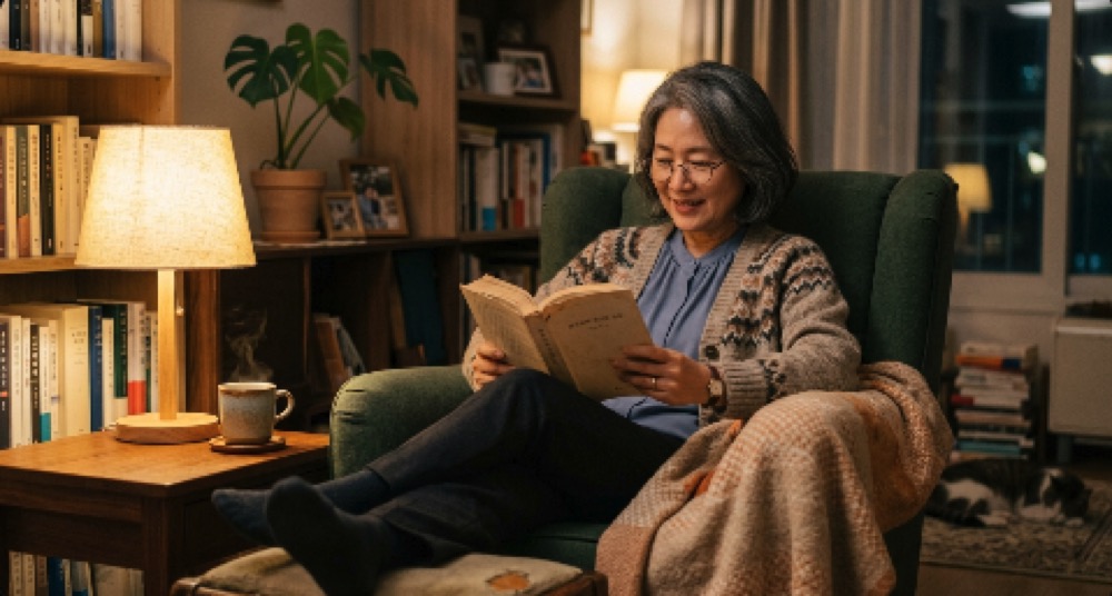 편안한 분위기에서 독서
