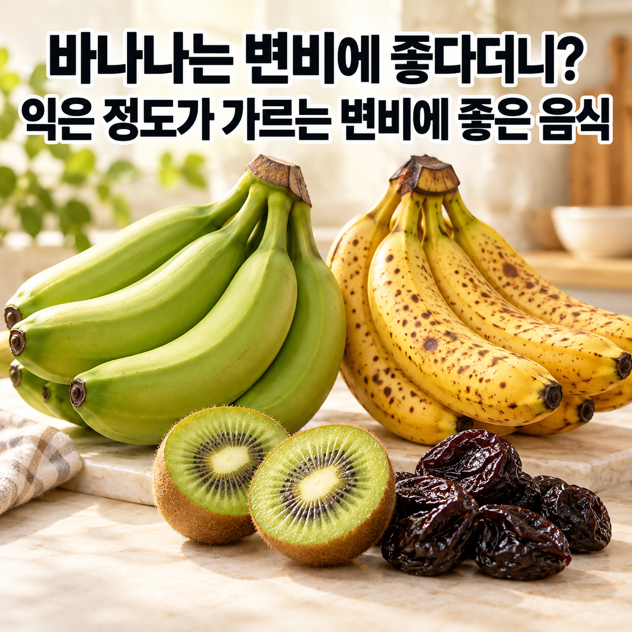 "바나나는 변비에 좋다더니?" 익은 정도가 가르는 변비에 좋은 음식