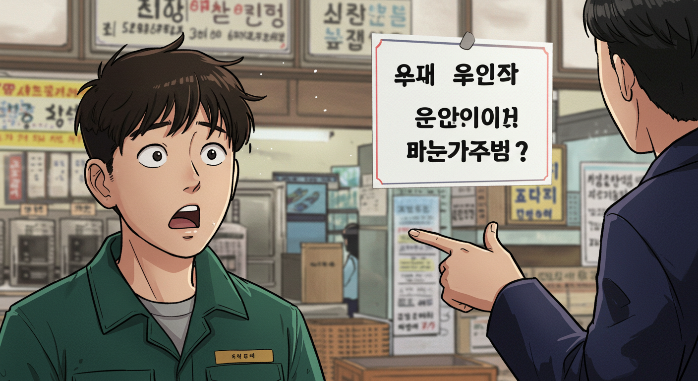 잘못된 주휴수당 안내에 당황하는 근로자