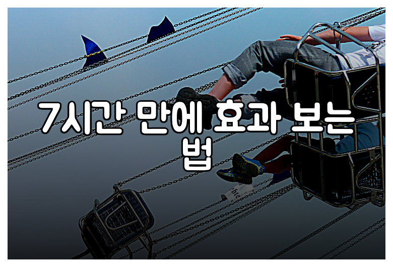 7시간 만에 효과 보는 법