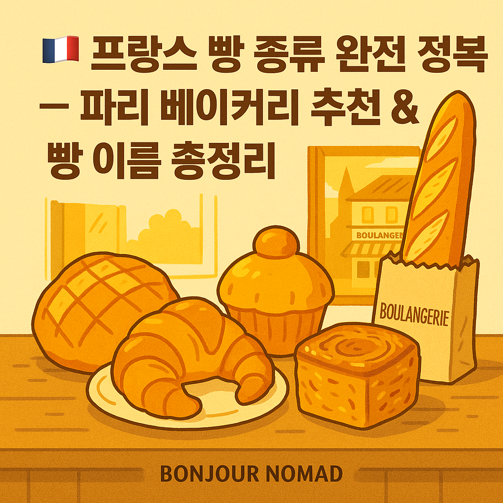 프랑스 빵종류 파리 베이커리 빵 이름 추천