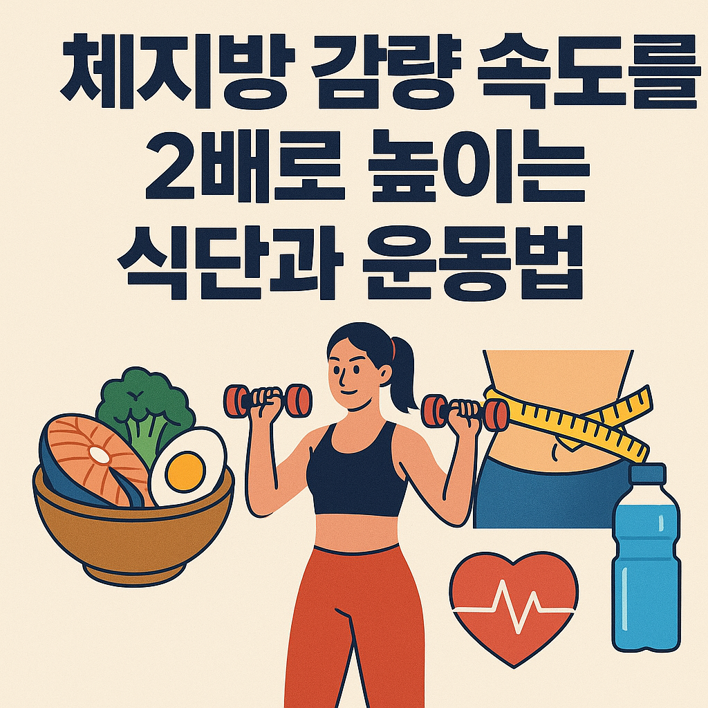 체지방 감량 속도를 2배로 높이는 식단과 운동법