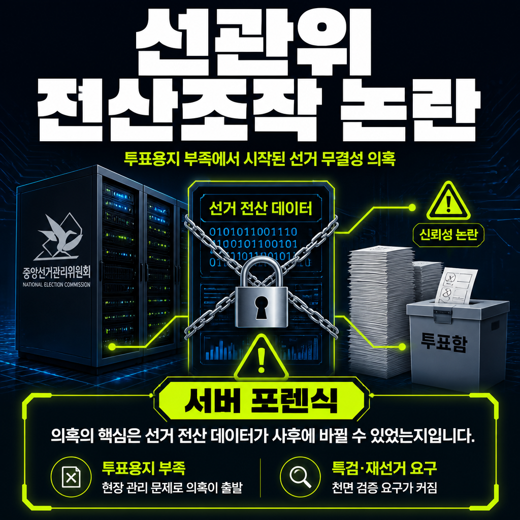 선관위 전산조작 논란