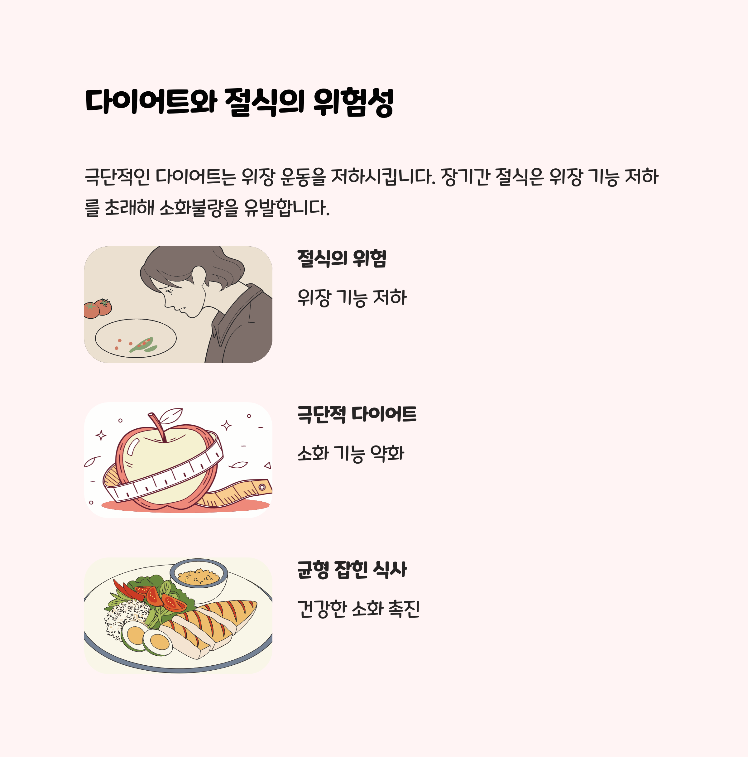 과도한 다이어트와 절식