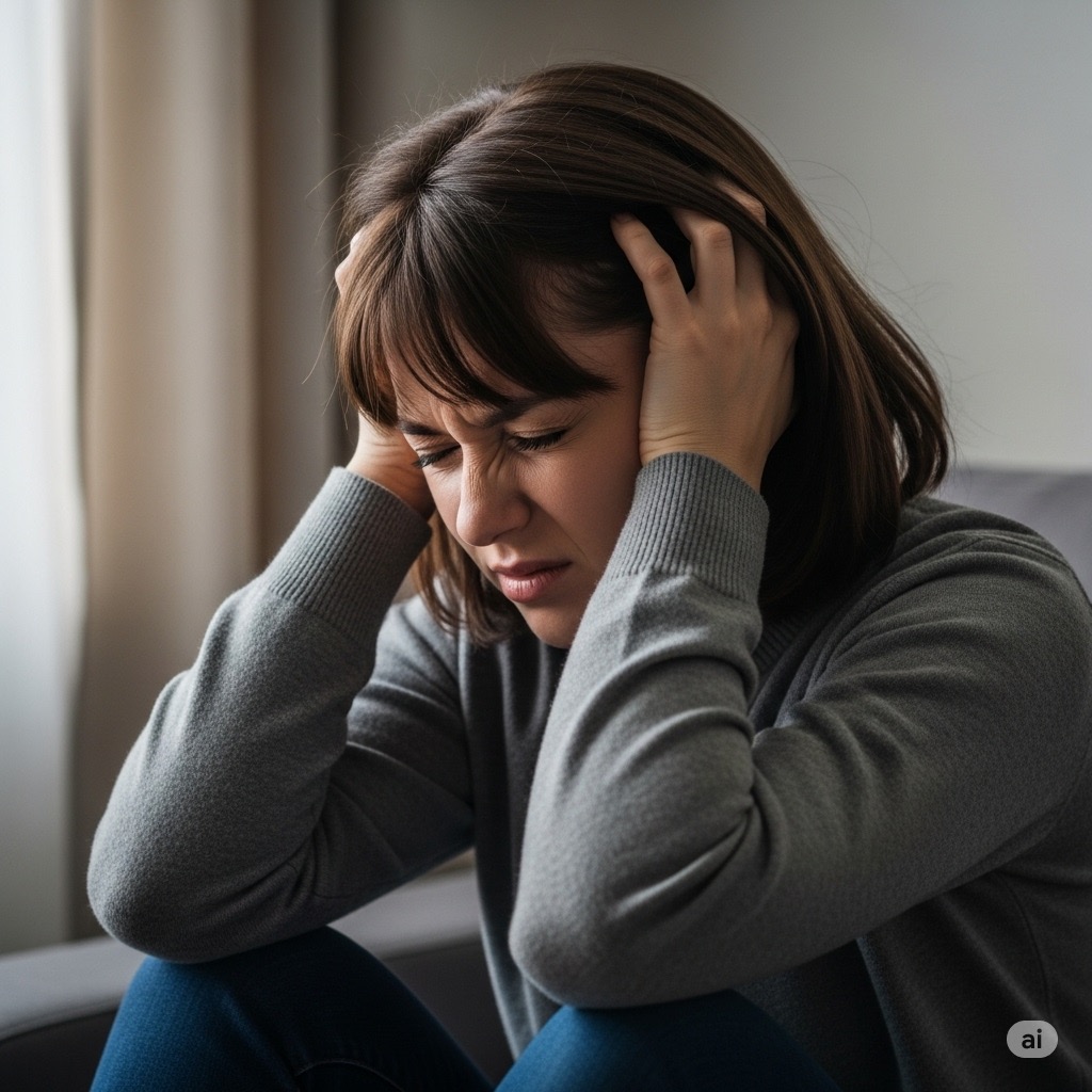 이명들리는 여자