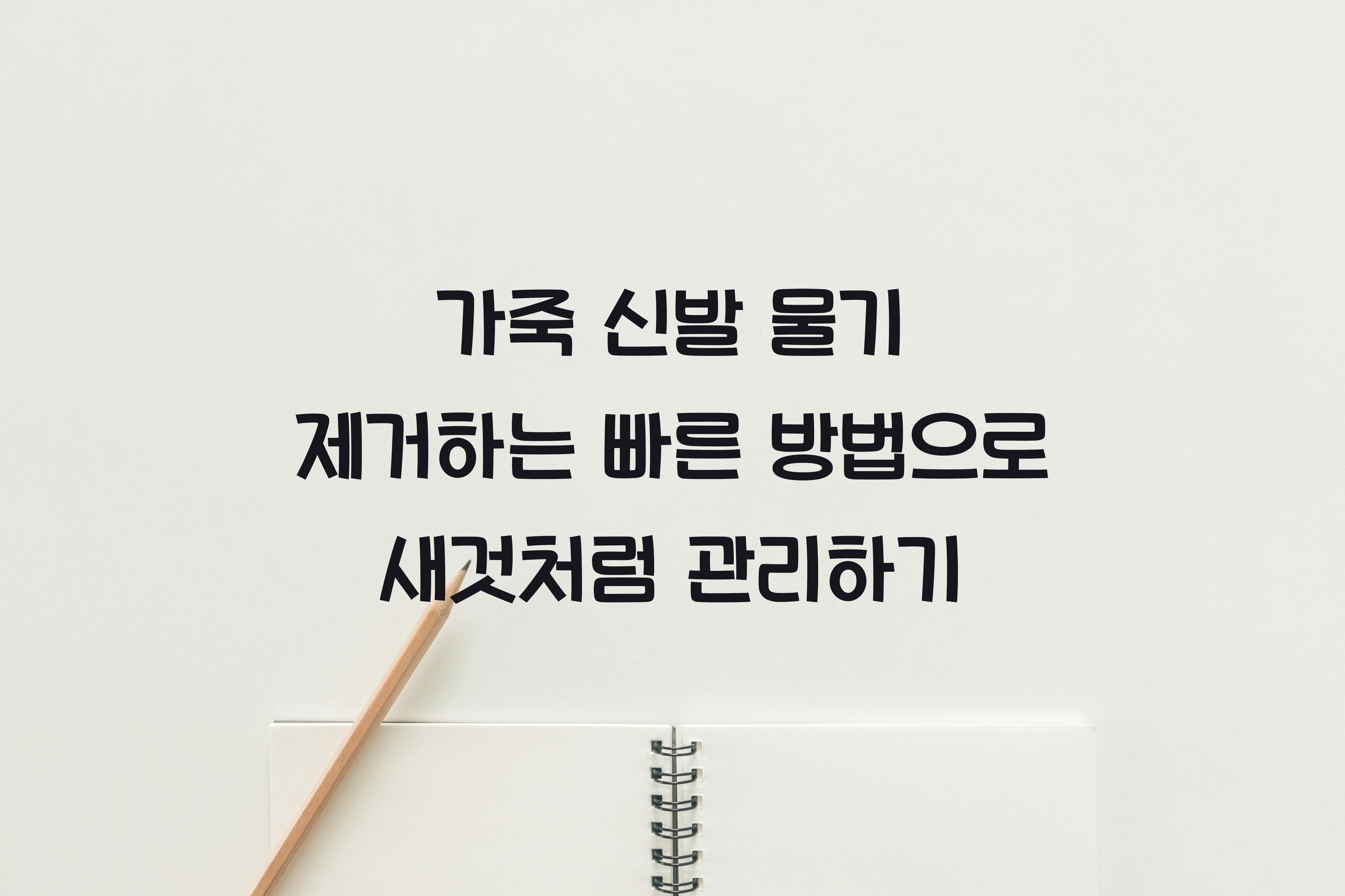 가죽 신발 물기 제거하는 빠른 방법