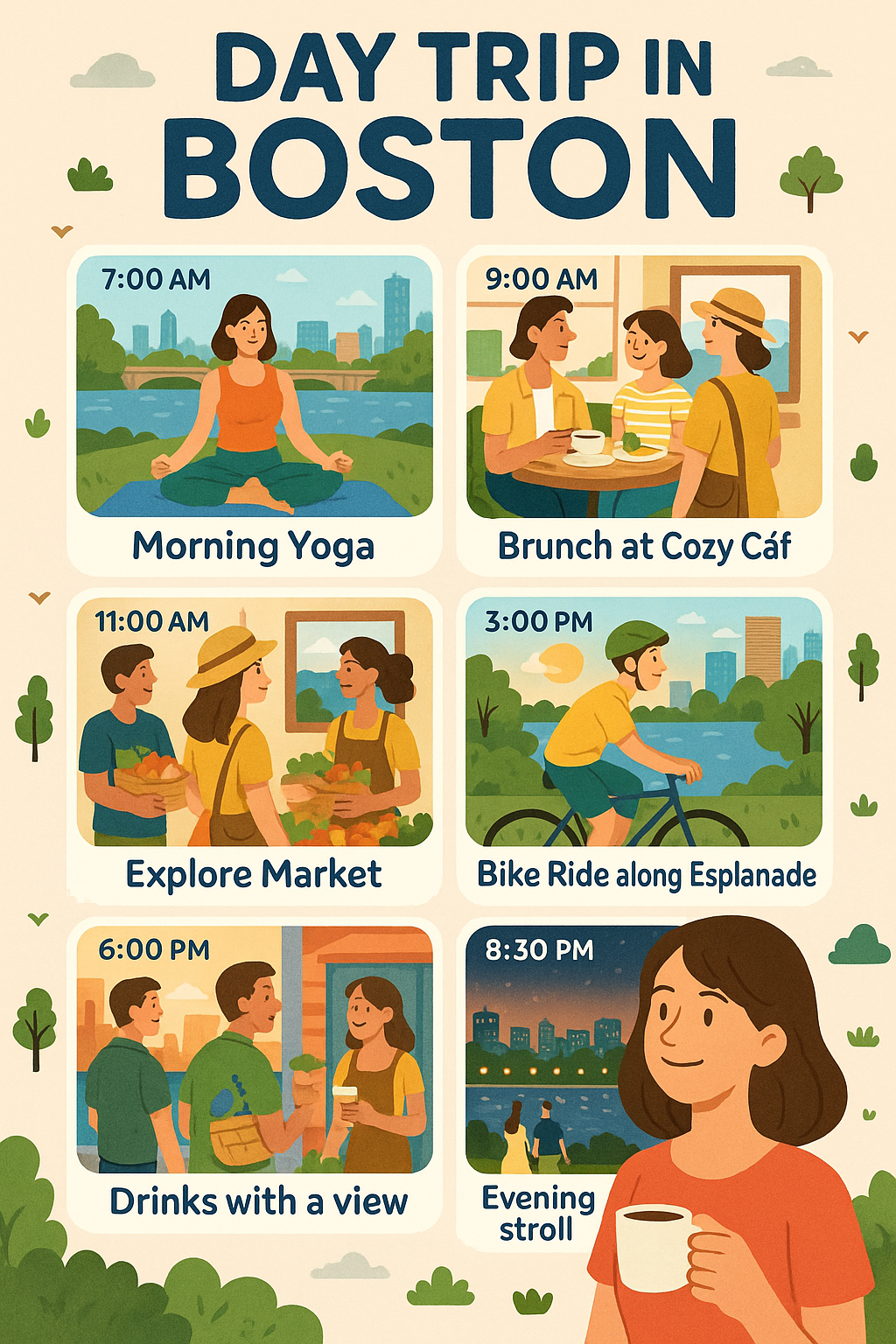 보스턴 여름 여행자를 위한 하루 루트