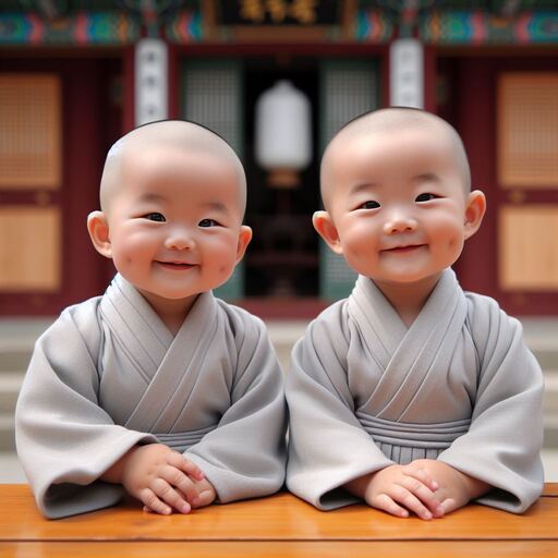 부천님 오신 날 동자승 이미지