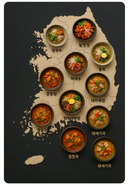 전국 한식 맛 지도 사진