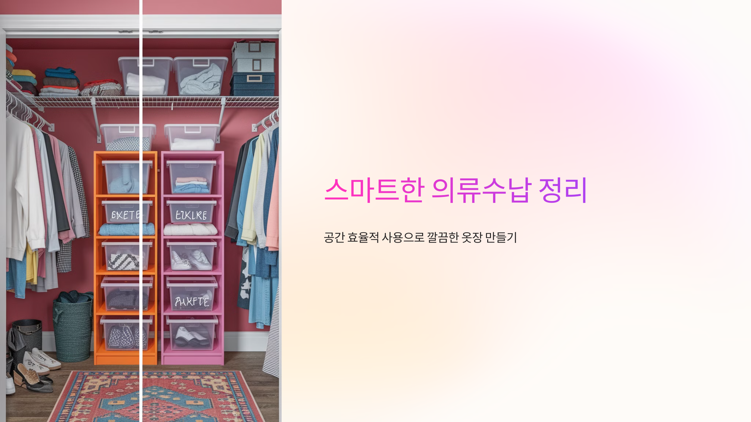 스마트한 의류수납 정리