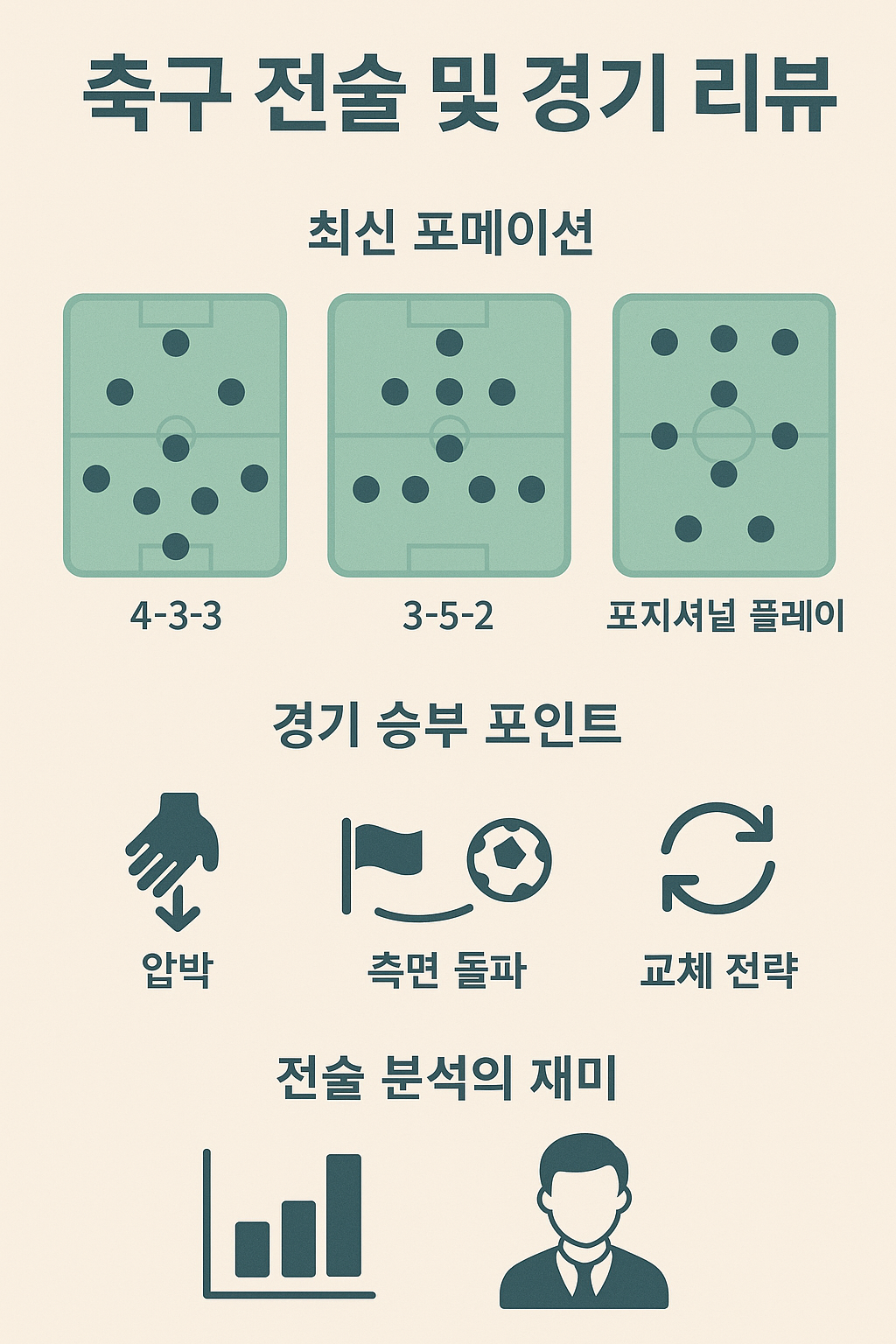 축구 전술 및 경기 리뷰 – 최신 포메이션과 승부 포인트