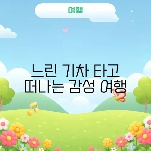 느린 기차 타고 떠나는 감성 여행