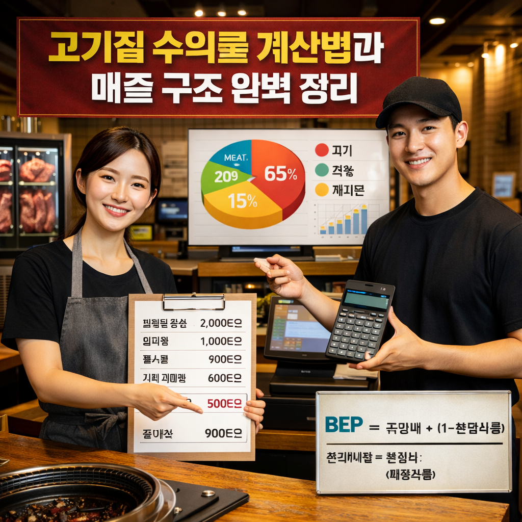 고기집 수익률 계산법과 매출 구조 완벽 정리