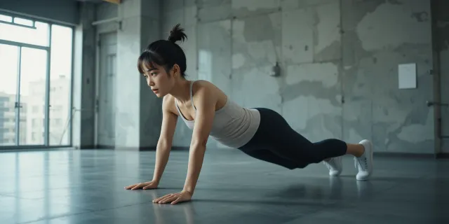 집 거실 환경에서 매트를 사용해 레그레이즈를 천천히 수행하며 반동 없이 하복부를 자극하는 장면