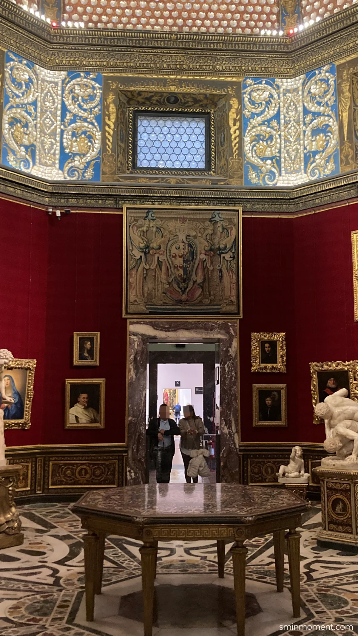 이탈리아-피렌체-우피치미술관-트리뷰나-메디치문장