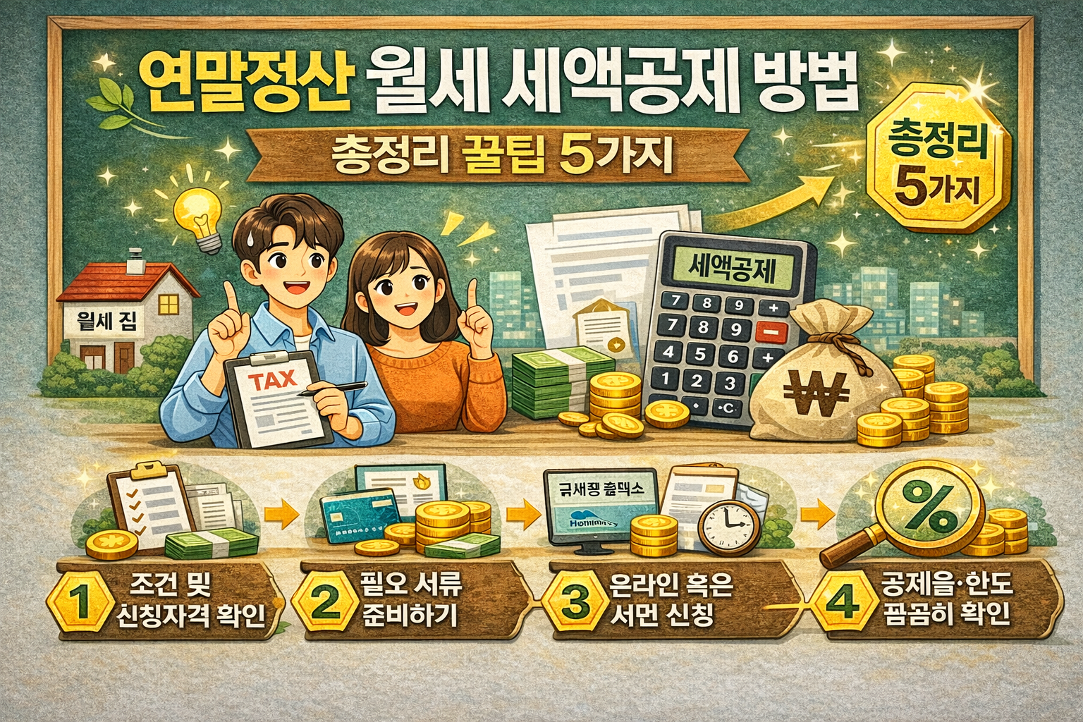 연말정산 월세 세액공제 방법