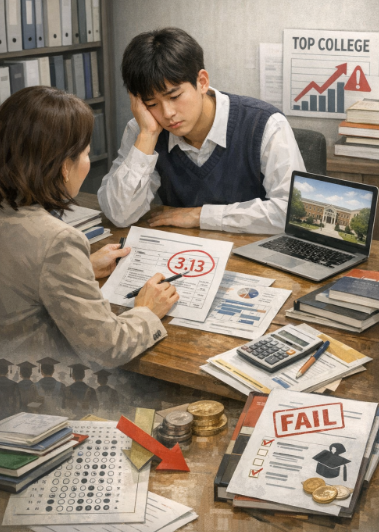 수시 컨설팅 받는 학생