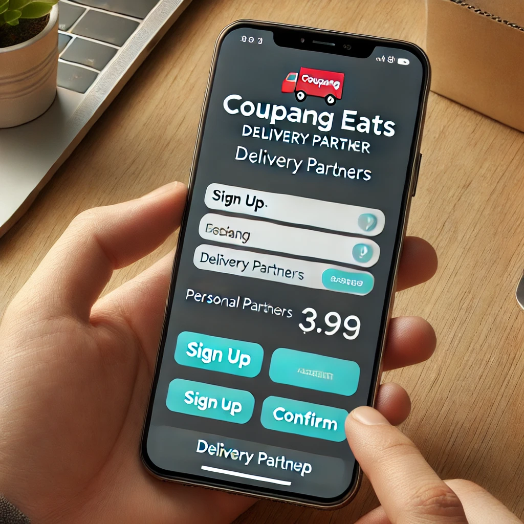 쿠팡이츠 배달파트너 방법