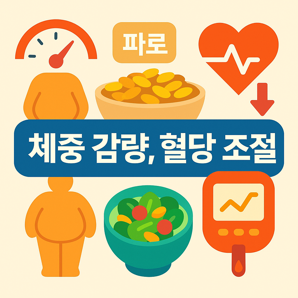 파로 효능 : 체중 감량, 혈당조절