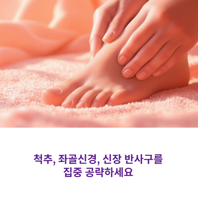 허리 통증 해결을 위한 발지압 핵심 자리