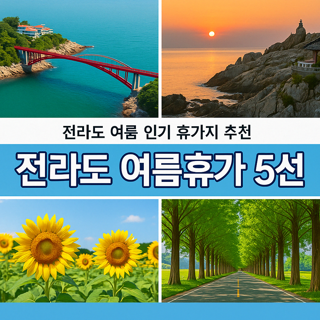 전라도 여름 휴가지 추전