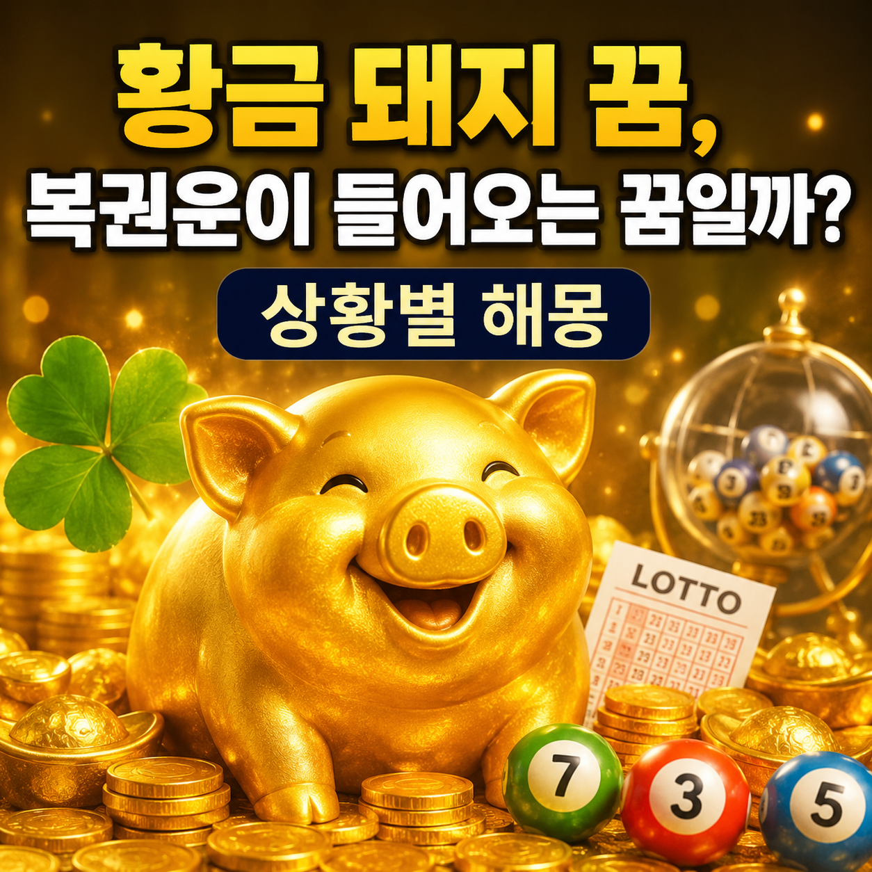 황금 돼지 꿈