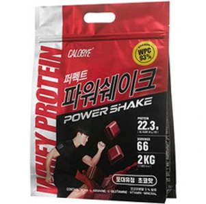 칼로바이 퍼펙트파워쉐이크 포대유청 WPC 초코맛 단백질보충제 프로틴, 2kg, 1개