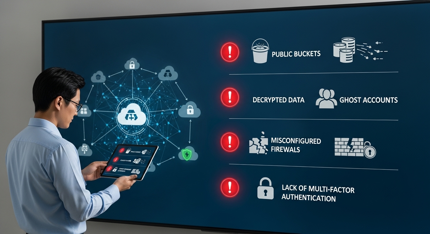 클라우드 환경에서 간과하기 쉬운 5가지 주요 보안 취약점과 대응 방안 인포그래픽