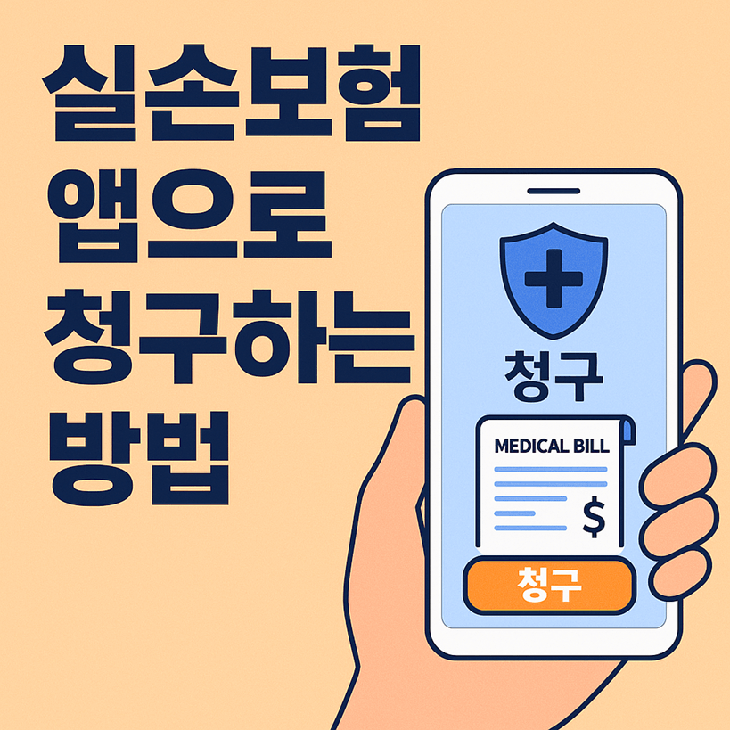 실손보험 앱으로 청구하는 방법