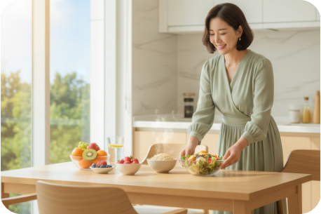 균형 잡힌 식습관으로 건강 회복