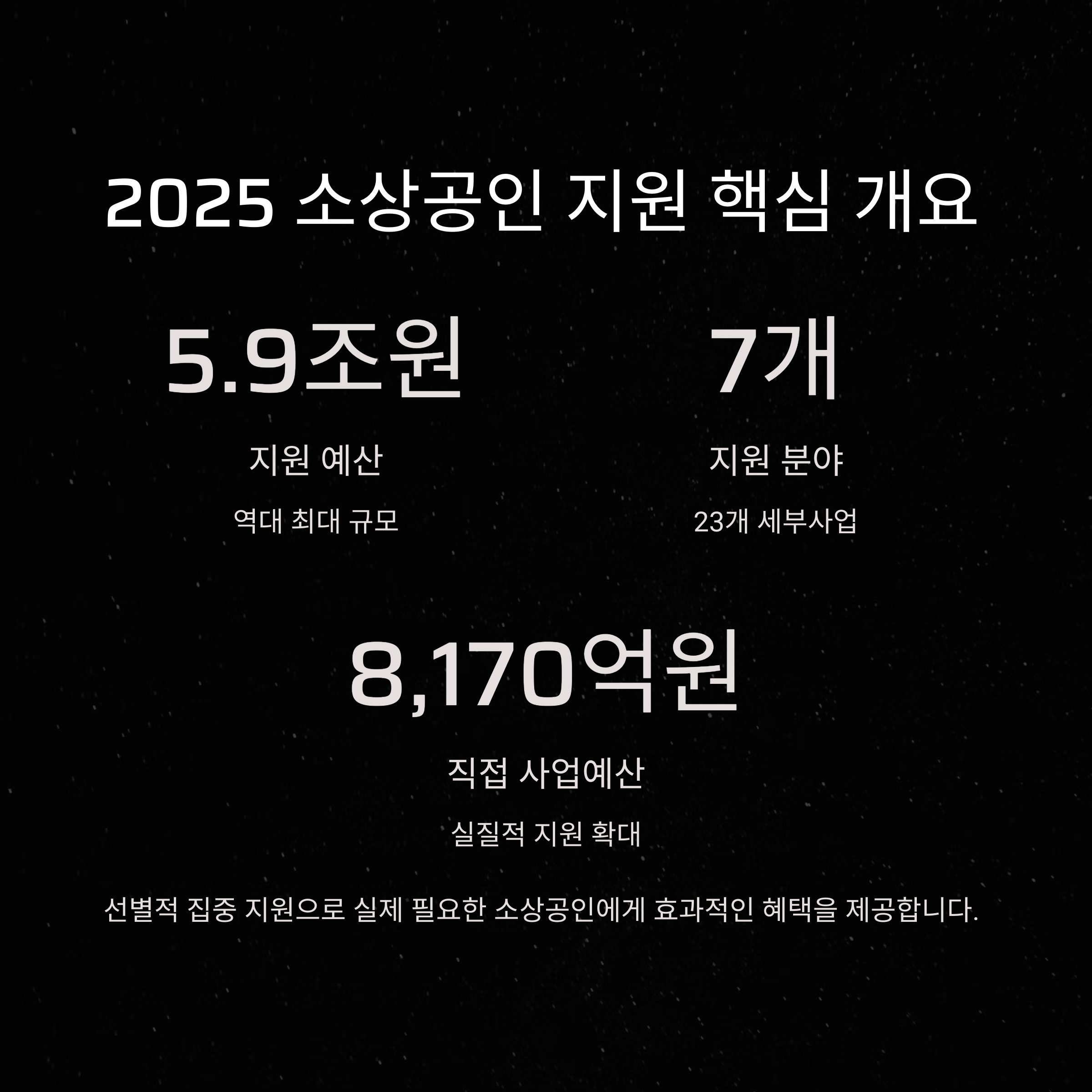2025년 소상공인 지원정책 완벽 가이드