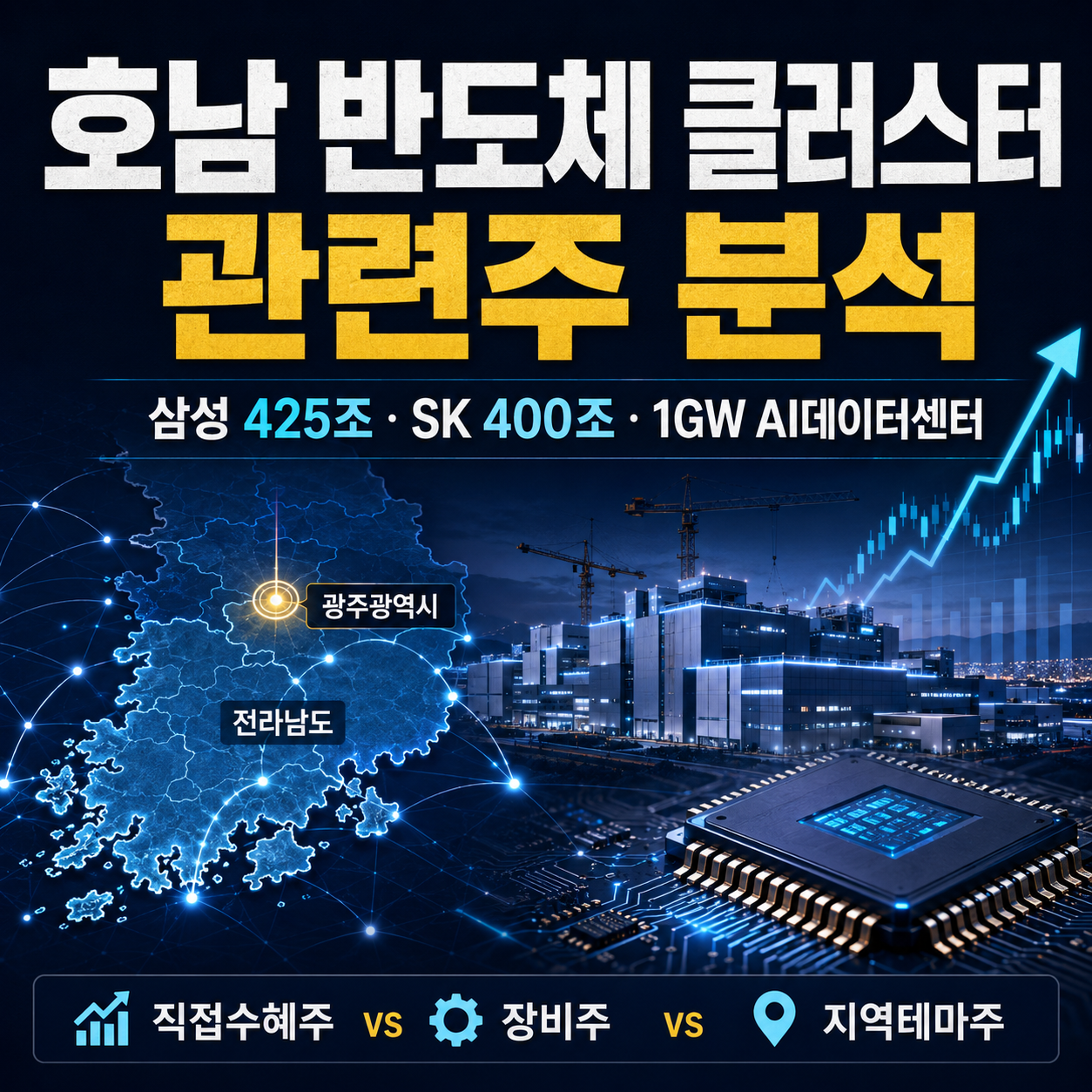 삼성·SK 800조 호남 반도체 클러스터 추진…관련주 옥석가리기 시작됐다