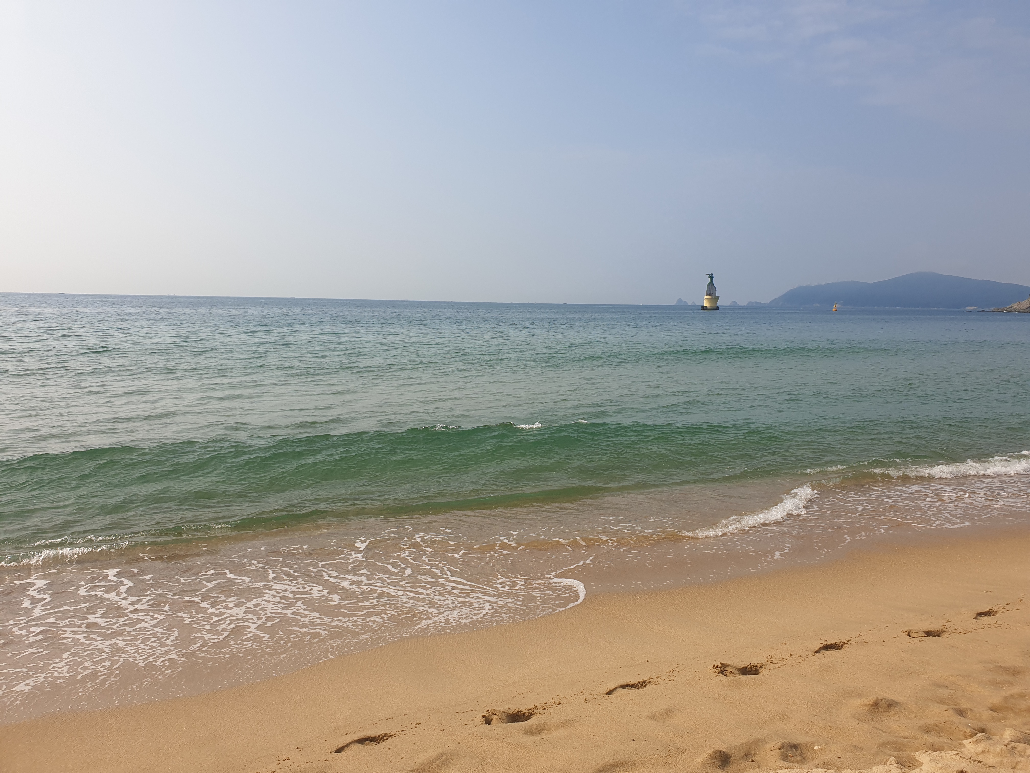 부신 해운대 바다 장면