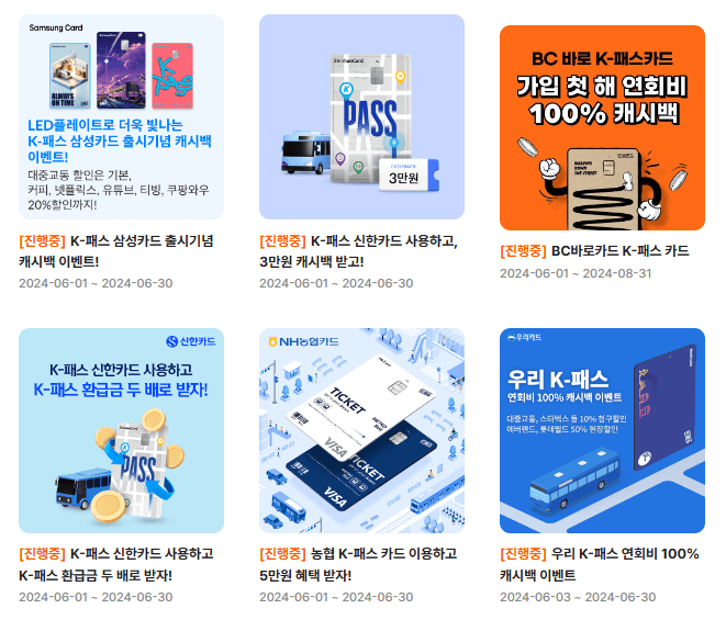 K-패스 회원가입(K패스 경기,K패스 인천),적립금액,지급안내,카드안내