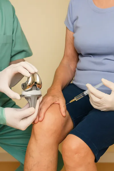 인공관절과 주사 치료 비교