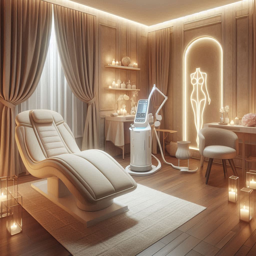 피부,체형관리 샵 배경