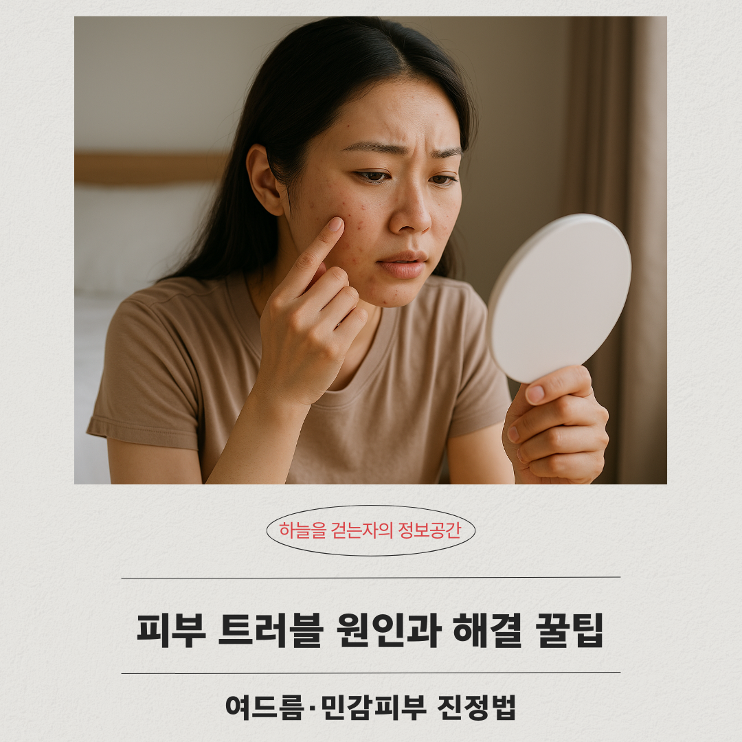 피부 트러블 원인과 해결 꿀팁 ❘ 여드름&middot;민감피부 진정법