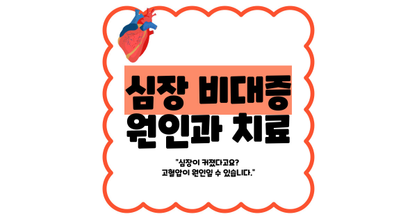 심장 비대증 원인과 치료