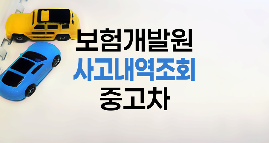 보험개발원 사고내역 조회 정보 요약