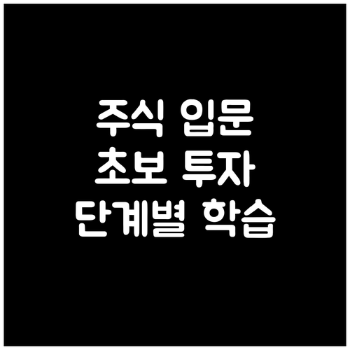 주식 시장 입문: 초보 투자자를 위한..