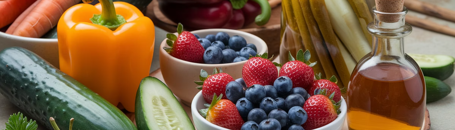 싱싱한 야채 과일들