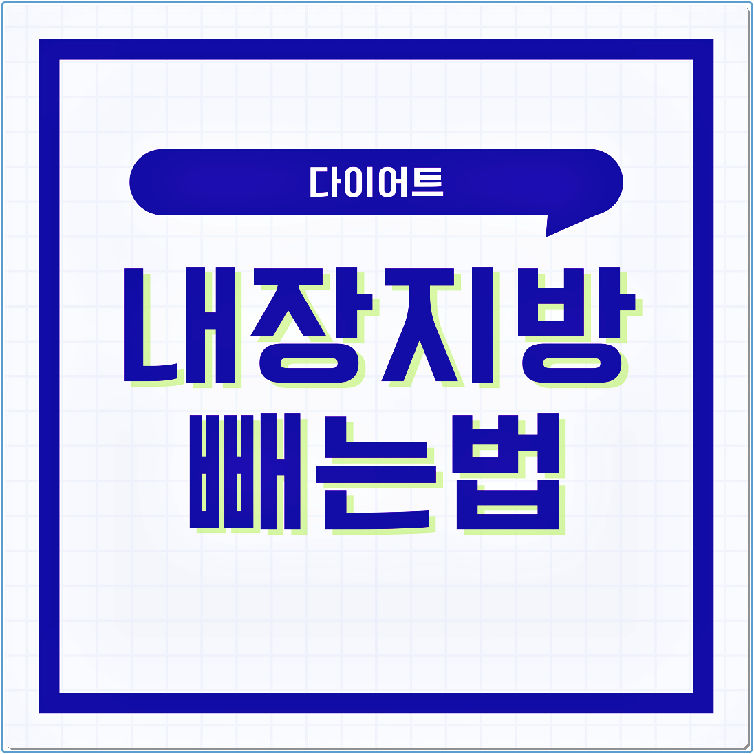 내장지방빼는법