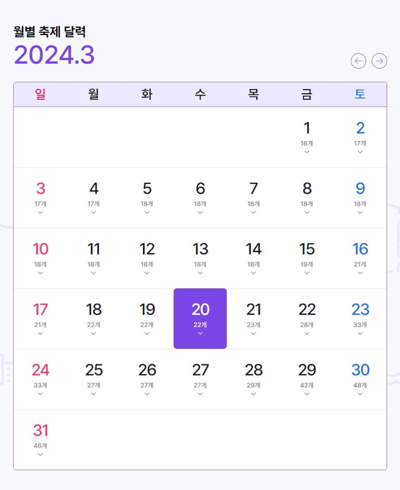전국-봄꽃축제-월별-축제-달력
