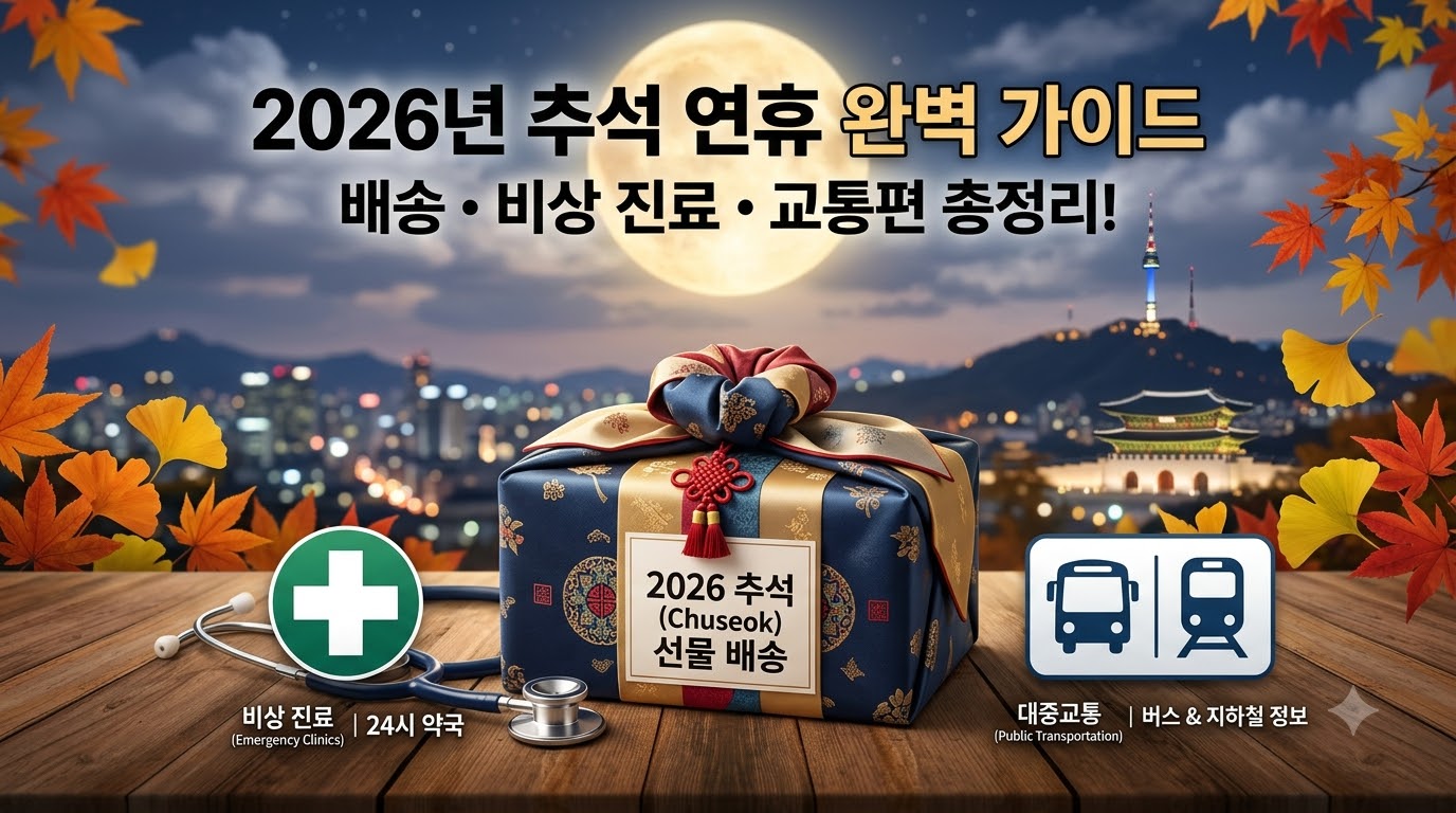 2026 추석 연휴 택배 마감일 총정리: 주요 택배사 일정과 비상진료 병원 조회법